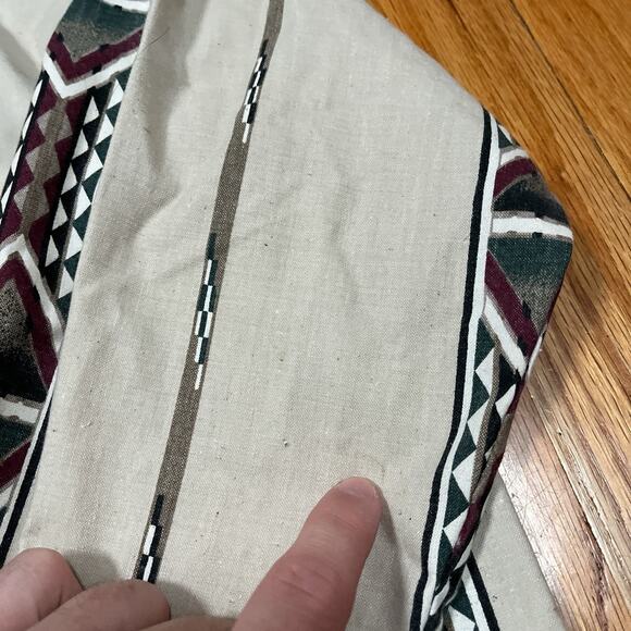 Vintage Womens Western Aztec Shirt S Panhandle Slim Deep Cut Band Collar USA - Picture 7 of 8